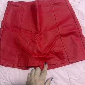 Red Mini Skirt